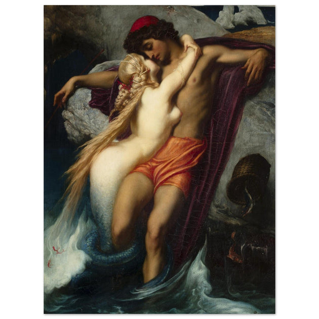 The Fisherman and the Syren painting by Frederic Leighton