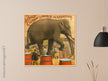 Vintage circus exhibition poster.