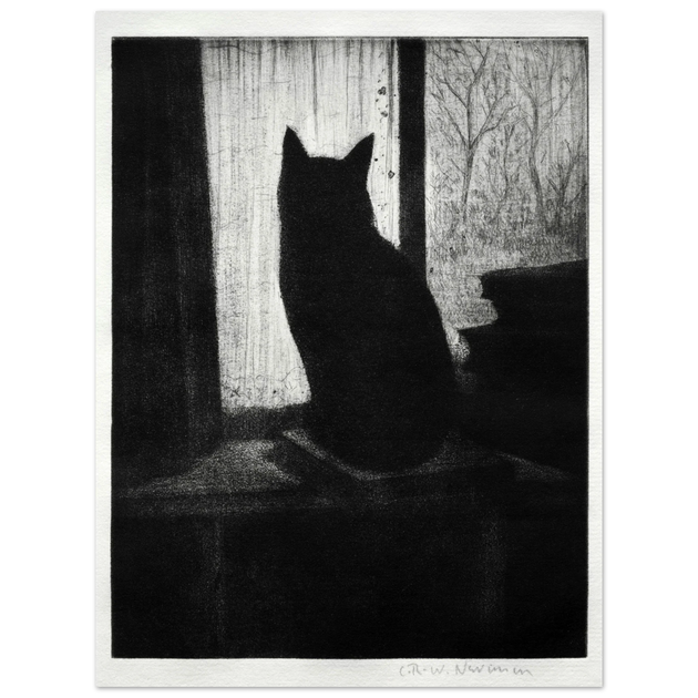 The Cat poster reproduction Author : Cristopher Richard Wynne Nevinson