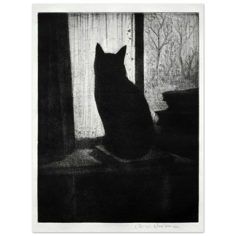 The Cat poster reproduction Author : Cristopher Richard Wynne Nevinson