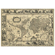 Ancient World Map   by Willem Janszoon Blaeu XVII Century.