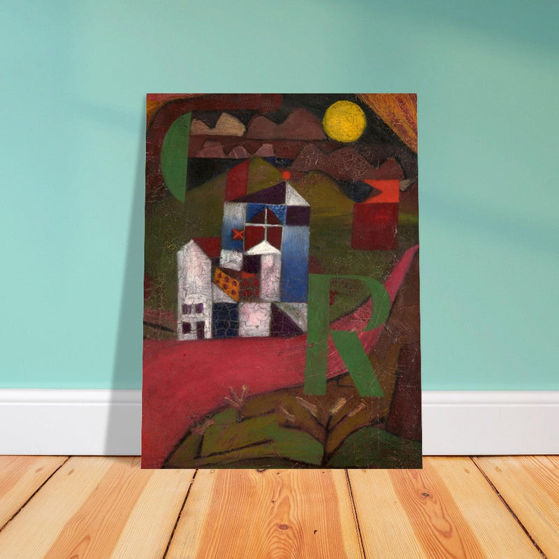Paul Klee Villa painting.  and redesigned artwork