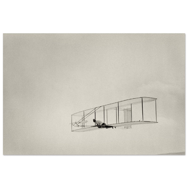 Glide of the Wright brother. The history of aviation.