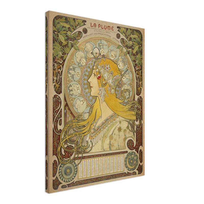 Art Nouveau Alphonse Mucha La Plume.
