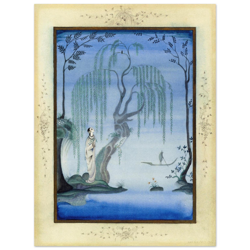 Kay Nielsen and his illustration The Nightingale from Fairy Tales by Hans Andersen.