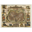 Jerusalem ancient map XVII Century by Daniel Stoopendael.