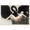 Leda and the Swan, 1934 by Louis Icart vintage illustration.