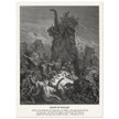 Gustave Dore The Bible engraving print . Death of Eleazar illustration .
