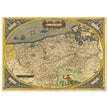 Ancient map of Flandria by Abraham Ortelius 1584. Vintage map  .