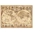 World map. Nouvelle et Exacte Description du Globe Terrestre Reveue Corrigee et Augmentee ... by Guillaume Blaeu