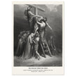 Gustave Dore The Bible engraving print . The Descent from the cross after Crucifixion illustration .