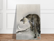 A Roaring tiger by Ohara Koson  woodblock print reproduction
