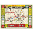 London Undergroud routes city map 1908.