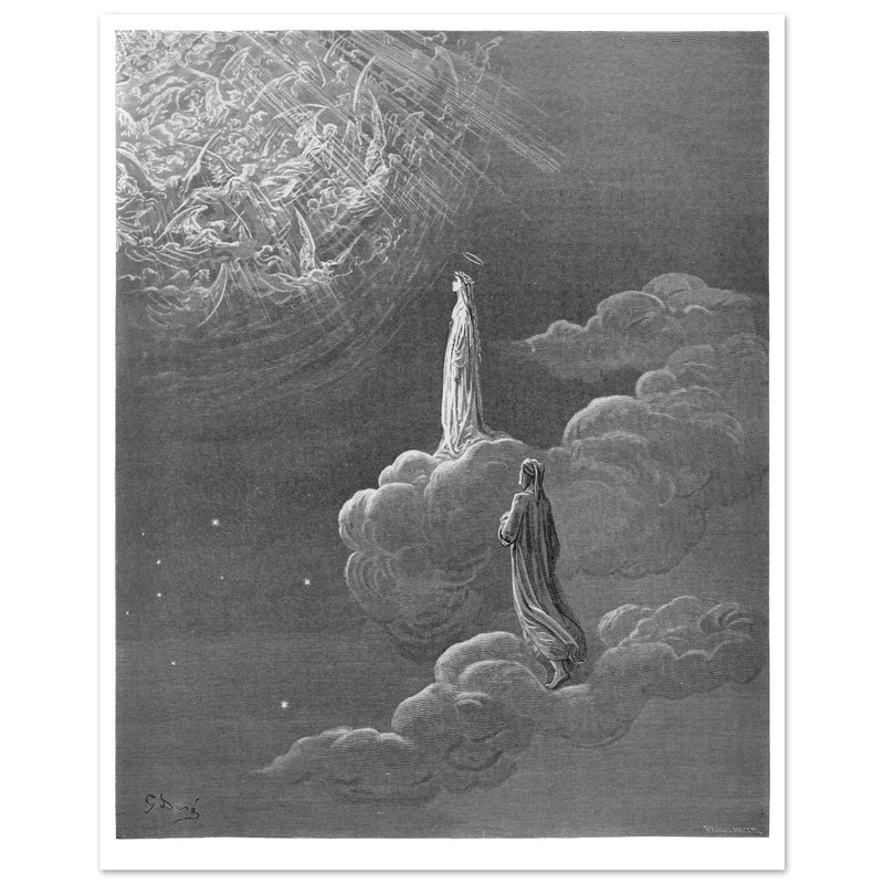 Gustave Dore illustration for The Divine Comedy by Dante Alighieri.  Paradise.