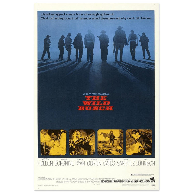 The Wild Bunch by Sam Peckinpah movie poster.