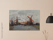 Windmills near Zaandam by Claude Monet