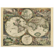 Ancient old world map of 1689 by Gerard van Schagen.