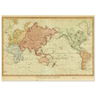 Ancient world map by Samuel John Neele 1807 The world on mercators projection
