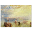 Approach to Venice by Joseph Mallord William Turner. Antique abstract painting of Venice Italy.
