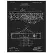 Flying machine patent 1906 by the Wright brothers. Vintage airplane.