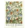 William Morris Trellis vintage wallpaper.  art print of this flower and leaves design