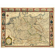 The Holy Roma Empire ancient map of Germany by John speed.