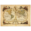Ancient world map print. Il Mappamondo o sia Descrizione Generale del Globo by Antonio Zatta