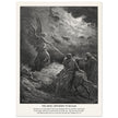 Gustave Dore The Bible engraving print . The angel appearing to Balaam illustration .