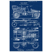 Motor Vehicle patent. Vintage car illustration.