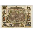 Jerusalem ancient map XVII Century by Daniel Stoopendael.