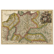 Nova Totius Germaniae Descriptio Geographica  ancient map of Germany by Heinrich Scherer