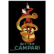 Leonardo Cappiello Bitter Campari master artwork. Vintage retro poster .