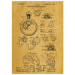 Winding Mechanism for Time Pieces, vintage clock patent .