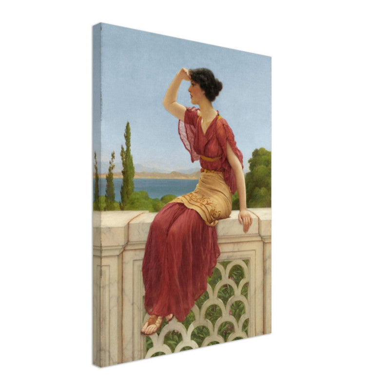 The Signal canvas by John William Godward. 1899.