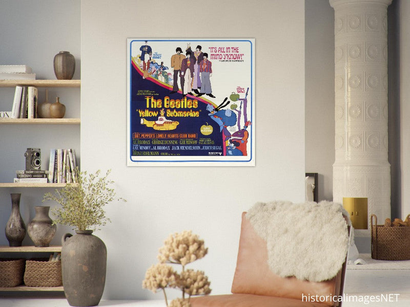 The Beatles Yellow Submarine movie poster.