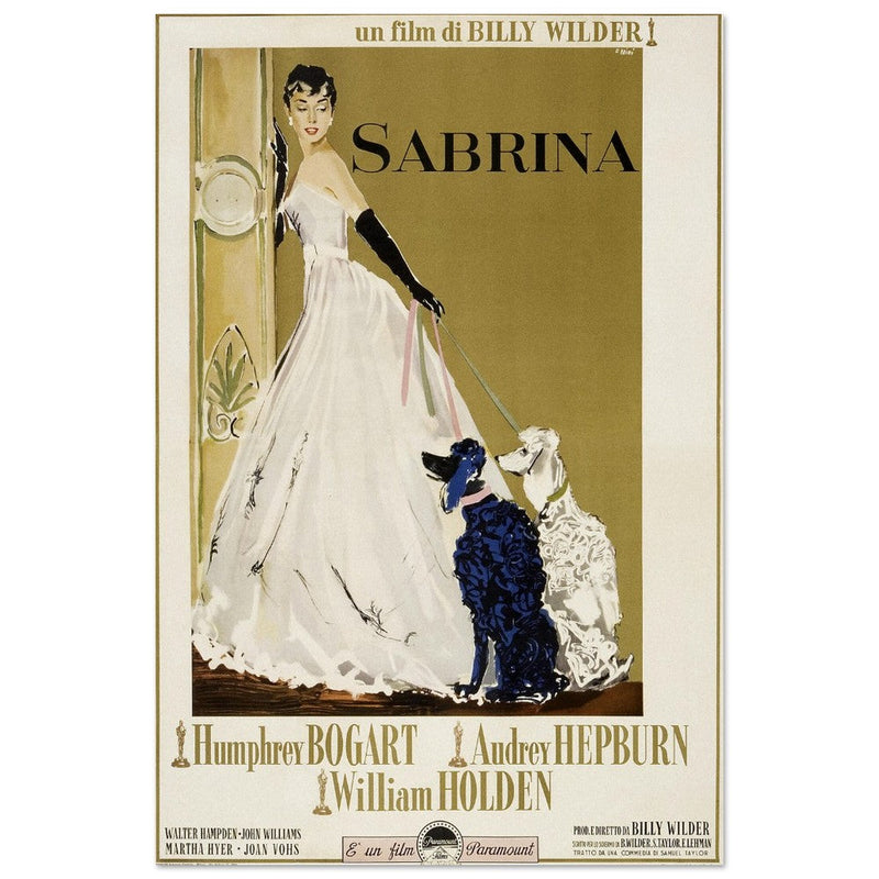 Sabrina with Audrey Hepburn movie poster.