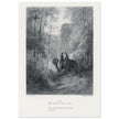 Gustave Dore illustration of King Arthur legend . The Dawn of Love. From the book Idylls of the King by Alfred Tennyson.