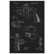 Vintage revolver patent by C P O'Neill.