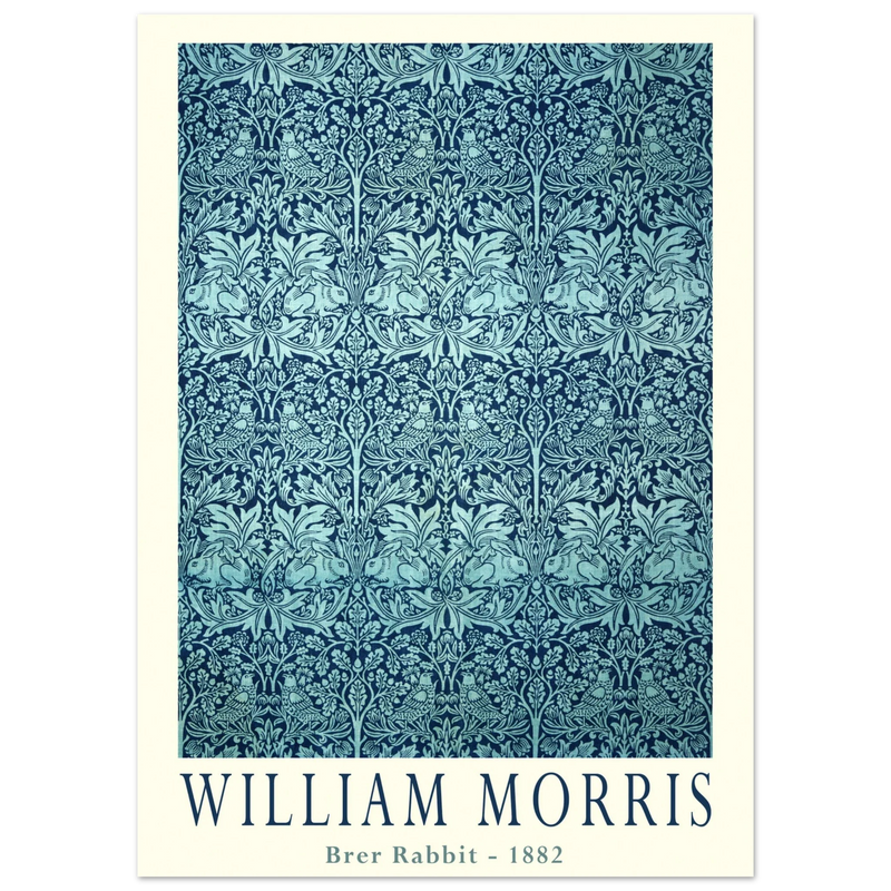 William Morris Brer Rabbit wallpaper vintage design.