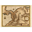 Ancient map print of Central America and the northwestern part of South America 1631.