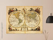 Ancient world map print. Il Mappamondo o sia Descrizione Generale del Globo by Antonio Zatta