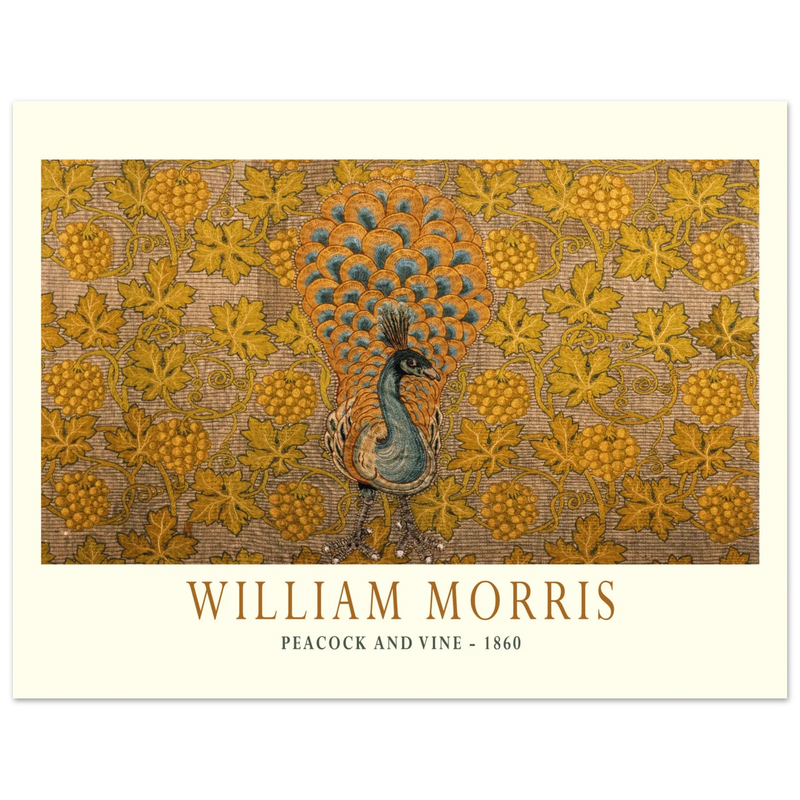 William Morris Peacock and Vine 1860 .