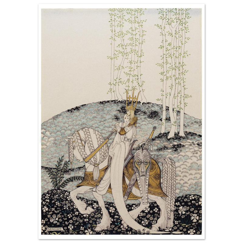 Kay Nielsen and his illustration to The Lassie and Her Godmother.