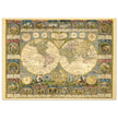 Ancient world map of 1776 by Abbe Clouet Double hemisphere world map.