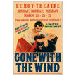 Gone with the wind movie poster.
