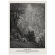 Gustave Dore The Bible engraving print . Jacob's dream.