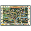 The Daily Telegraph Picture Map of London vintage poster .
