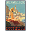 Atlantic City vintage travel poster .