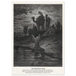 Gustave Dore The Bible engraving print . The prayer of Jacob .