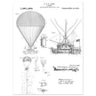 Airship patent illustration by T S C Lowe. Air Balloon